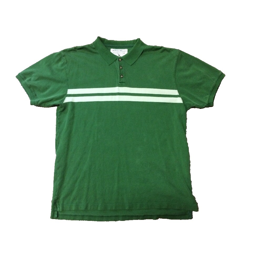 Eddie Bauer Mens Green  Shirt Size XL Stripes